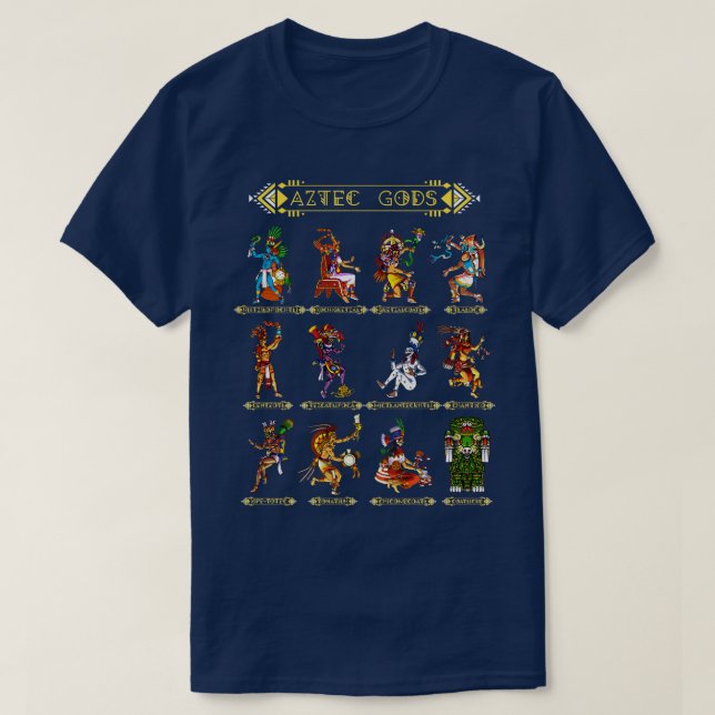 Aztec Gods T-Shirt (Design Front)