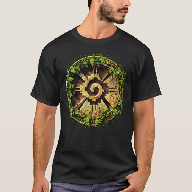 Aztec Hunab Ku Symbol T-Shirt (Front)