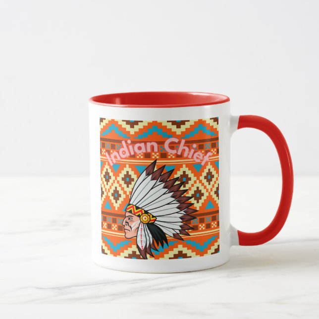 Aztec Indian Chief Mug (Right)