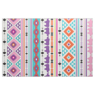 Aztec Indian Tribal pattern Fabric