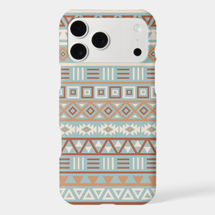 Aztec Influence Pattern Blue Cream Terracottas