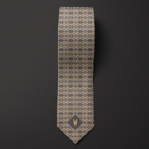 Aztec-Inspired Earthtones Pattern Tie