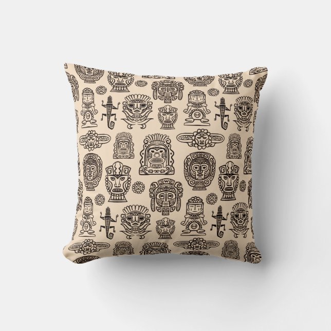 Aztec Inspired Pattern Cushion (Front)