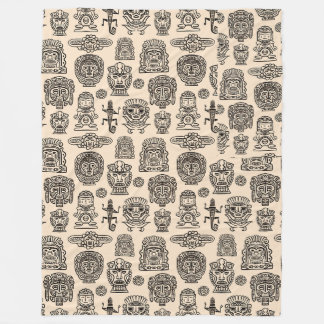 Aztec Inspired Pattern Fleece Blanket