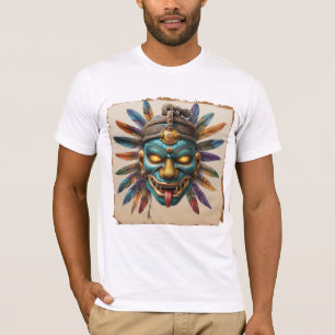 Aztec Jaguar Warrior Mask Shirt Muay Thai Tribal
