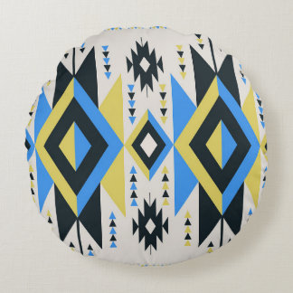 Aztec Links Round Cushion