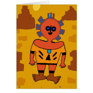 Aztec Man Abstract
