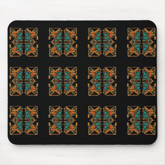 Aztec Mandala Mouse Mat (Front)