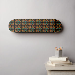 Aztec Mandala Skateboard