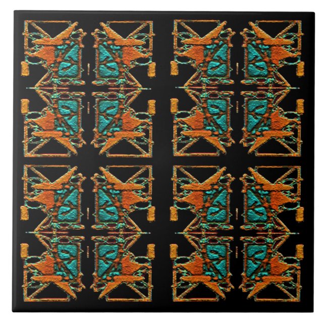 Aztec Mandala Tile (Front)