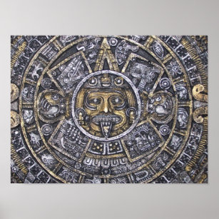 Aztec / Mayan Calendar Poster