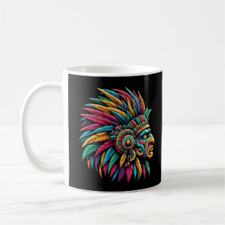 Aztec Mayan Warrior Profile Coffee Mug