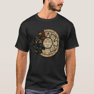 Aztec Mayans Calendar Hecho En Mexico Calendario A T-Shirt