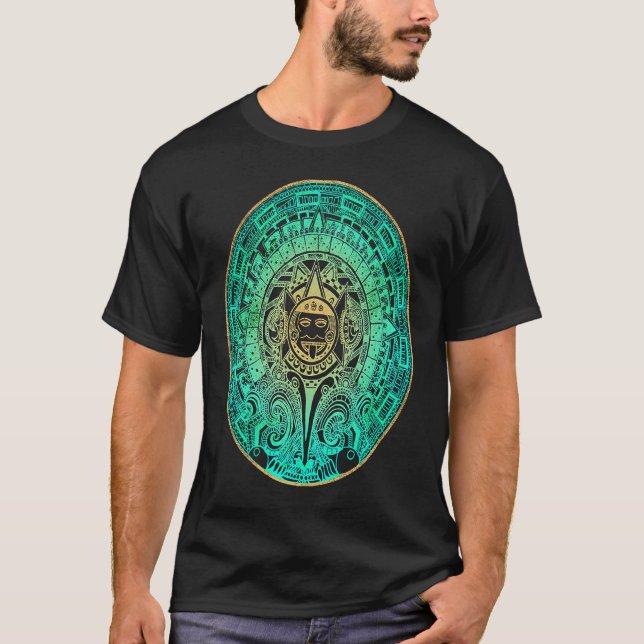 Aztec Mayas Aztec Calendar Mexico History  1 T-Shirt (Front)