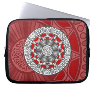 Aztec Meets Alien Laptop Case