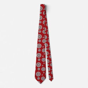 Aztec Meets Alien Men's Neck Tie