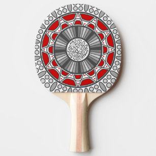 Aztec Meets Alien Ping Pong Paddle