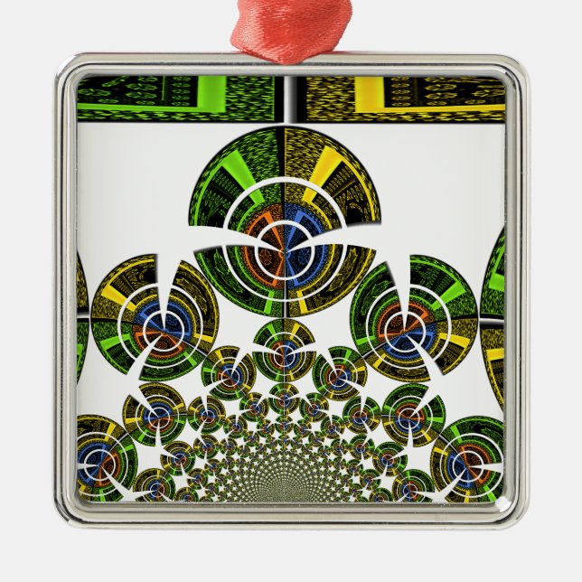 Aztec Metal Tree Decoration (Front)