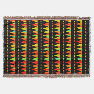 Aztec Mountains - Rainbow Streaks 03 Throw Blanket