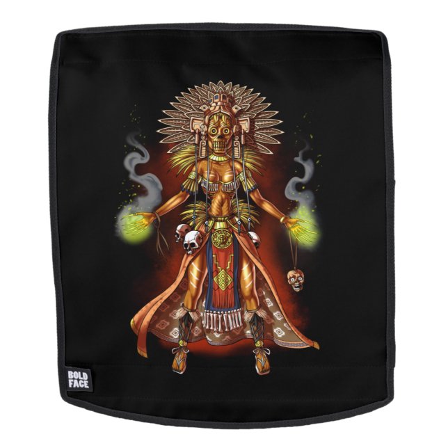 Aztec Mythology God Managua Backpack (Removable Face)