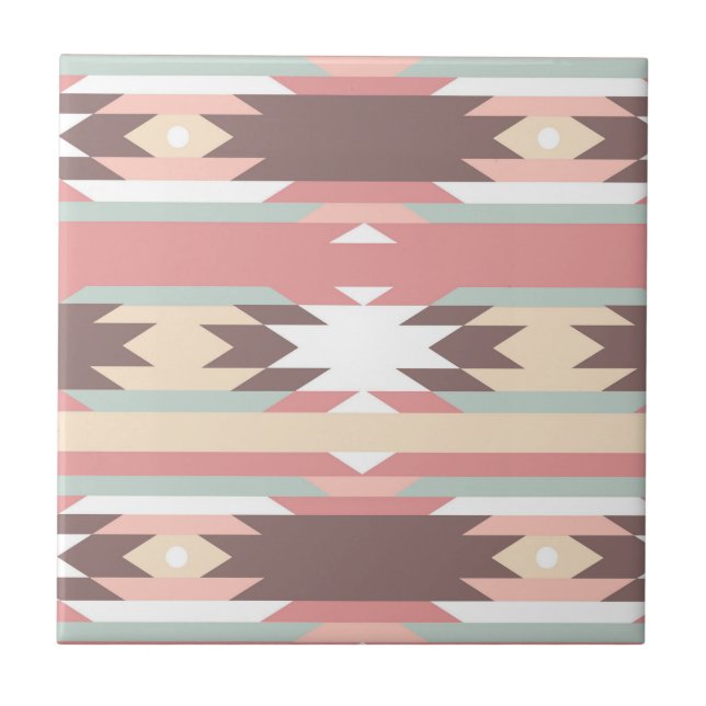 Aztec Native American Design Tile (Front)