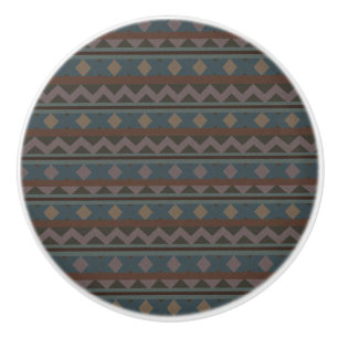 Aztec Native American Geometric Design Door Pull