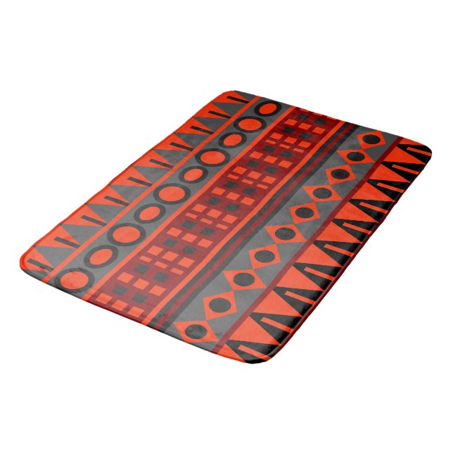 Aztec native pattern bath mat (Angled)