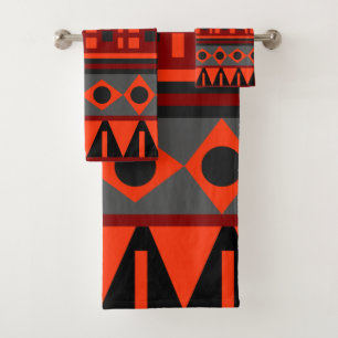 Aztec native pattern bath towel set