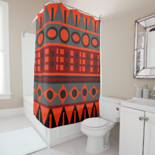 Aztec native pattern shower curtain