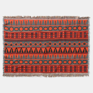 Aztec native pattern throw blanket