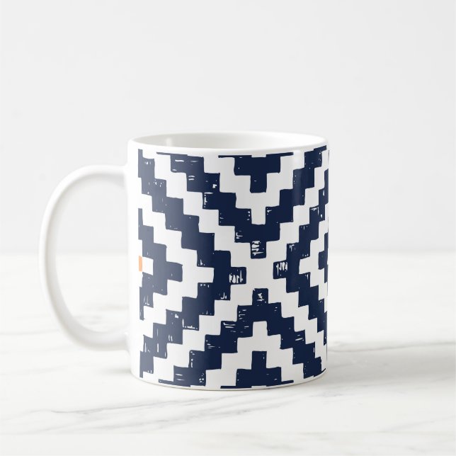 Aztec Navajo Ethnic Seamless Pattern Coffee Mug (Left)