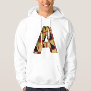 Aztec Navajo Pattern Letter A Hoodie
