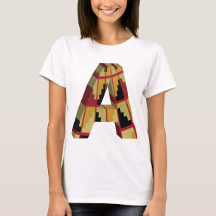 Aztec Navajo Pattern Letter A T-Shirt