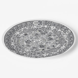 AZTEC OR MEXICA mexican Paper Plate