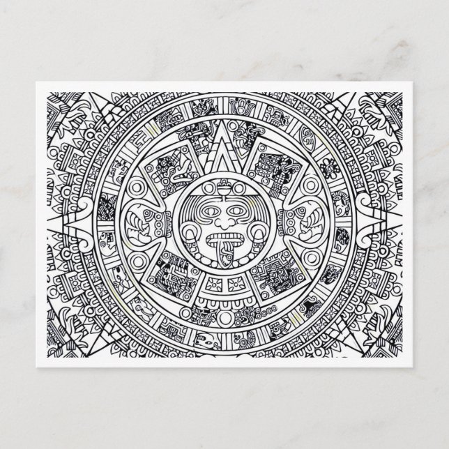 AZTEC OR MEXICA mexican Postcard (Front)