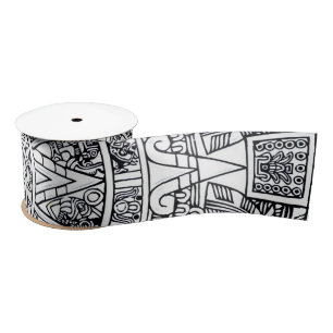 AZTEC OR MEXICA mexican Satin Ribbon