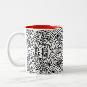 AZTEC OR MEXICA mexican Two-Tone Coffee Mug