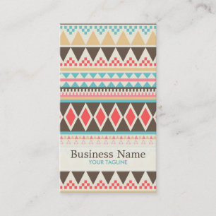 Aztec Pattern Business Card