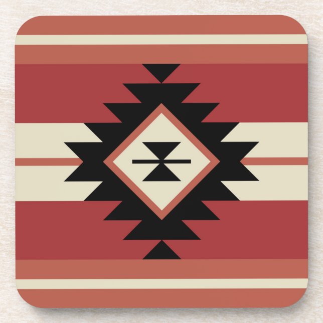 Aztec pattern coaster (Front)