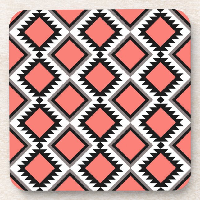 Aztec pattern coaster (Front)