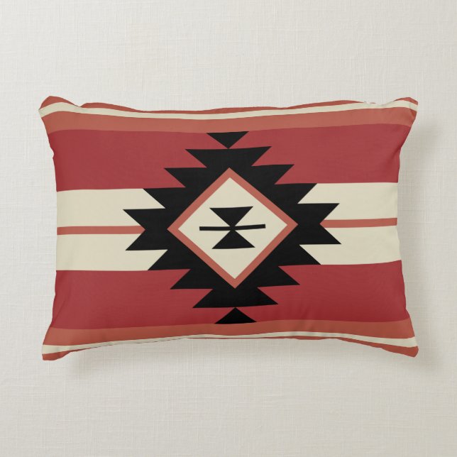 Aztec pattern decorative cushion (Front)
