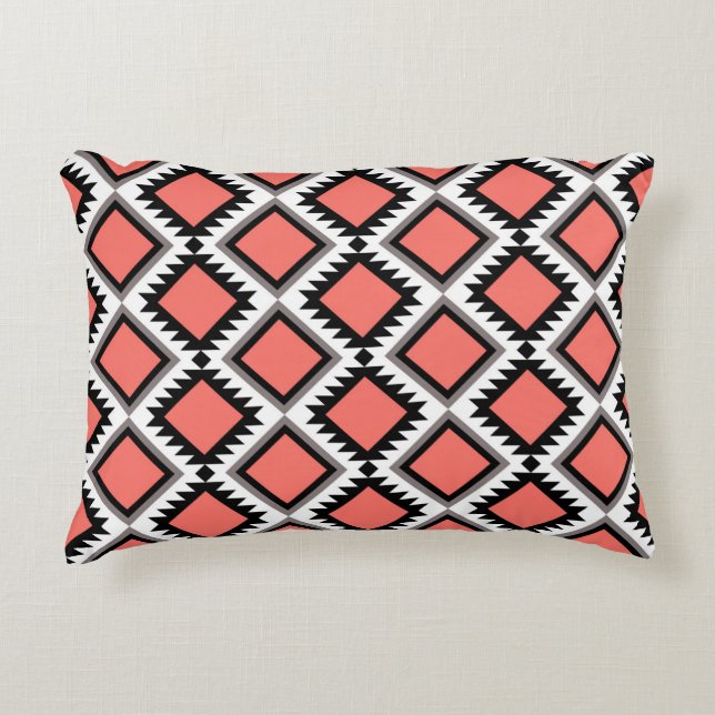 Aztec pattern decorative cushion (Front)