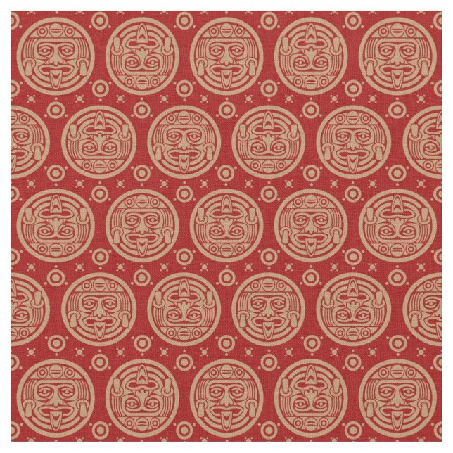 Aztec Pattern Fabric (Close Up)