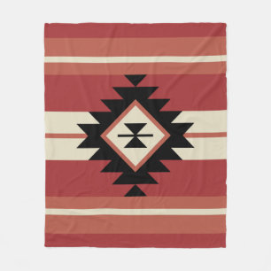 Aztec pattern fleece blanket