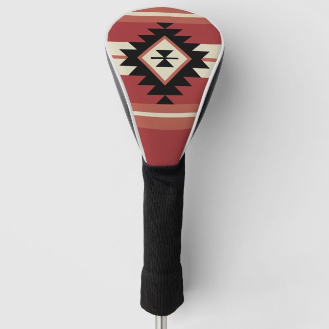 Aztec pattern golf head cover (Front)