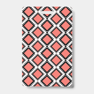 Aztec pattern ID badge