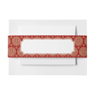 Aztec Pattern Invitation Belly Band