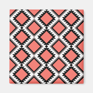 Aztec pattern magnet