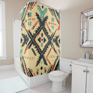 aztec pattern modern qunique stylish shower curtain
