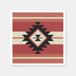 Aztec pattern napkin